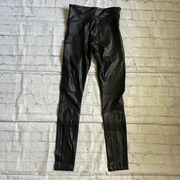 Spanx Black Faux Leather Leggings Bundle